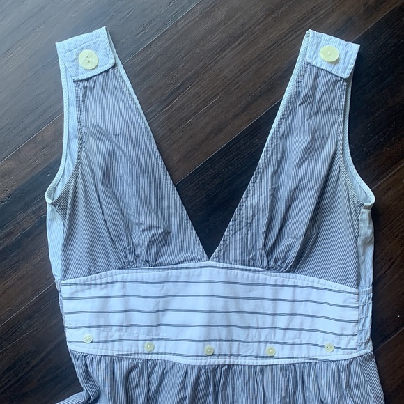 Free People striped short dress, Size 2, grey/blue/white - Picture 2 of 3